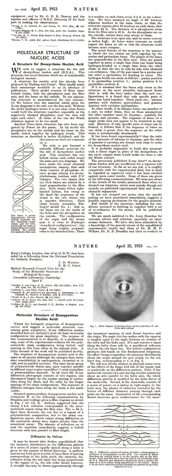 基因DNA双螺旋被人类发现60周年400 / 作者:UFO中文网 / 帖子ID:16686