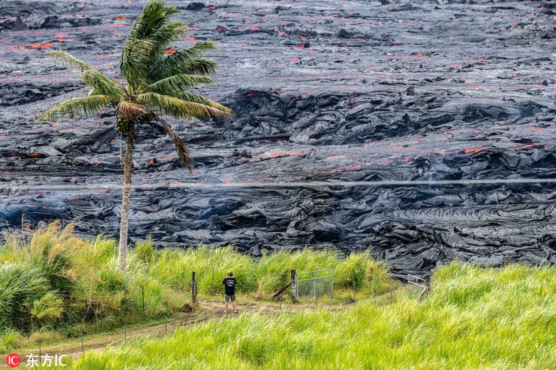 熔岩成海毁灭道路，近距离拍夏威夷火山喷发169 / 作者:UFO外星人爱好者 / 帖子ID:31805