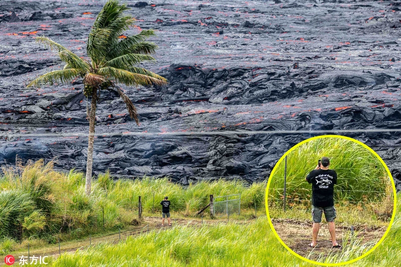 熔岩成海毁灭道路，近距离拍夏威夷火山喷发609 / 作者:UFO外星人爱好者 / 帖子ID:31805