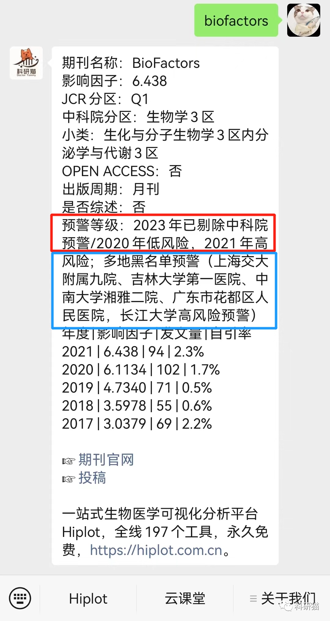 2023年中科院预警名单，生物学期刊如何全部“洗白”？生物 ...490 / 作者:薛建朝 / 帖子ID:109387