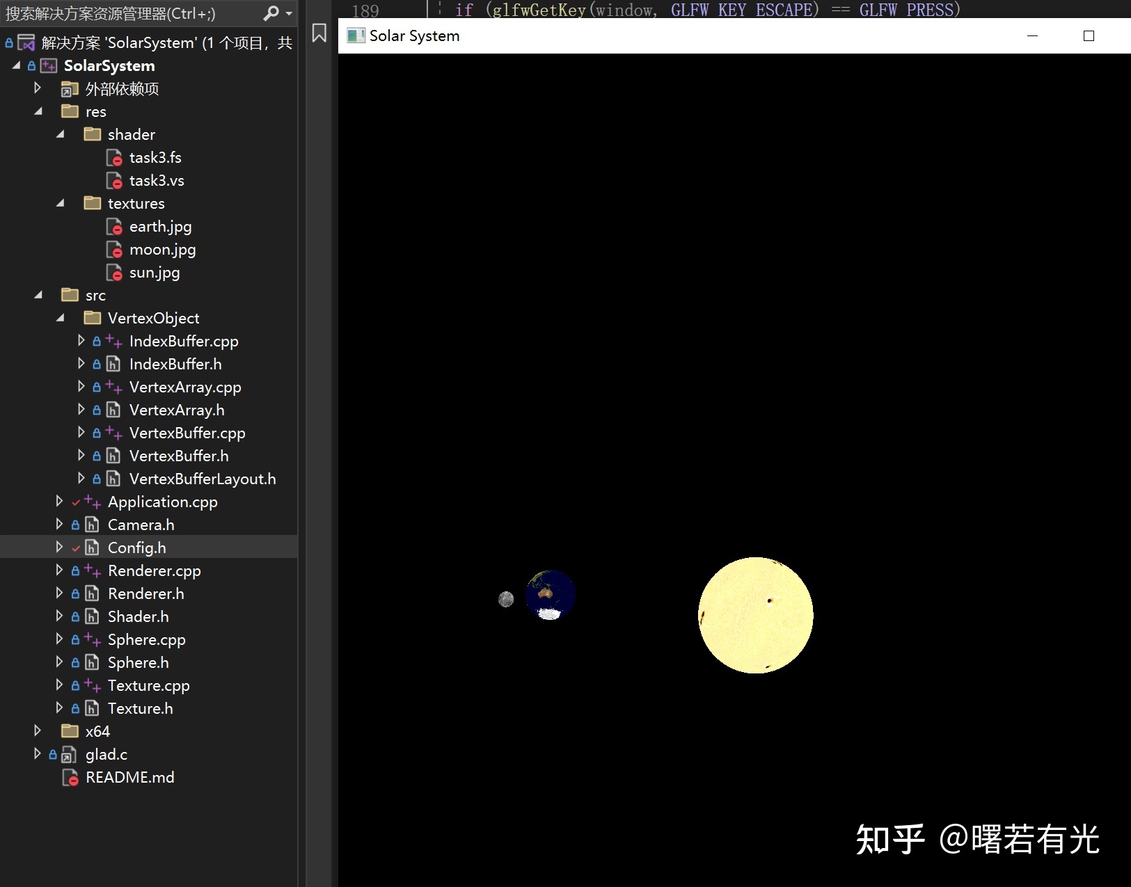 OpenGL太阳系行星系统简单实现499 / 作者:123457287 / 帖子ID:112604