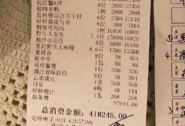 上海最贵的饭店40万一桌:私人订制晚宴，鳄鱼尾1.68万92 / 作者:UFO爱好者 / 帖子ID:79613